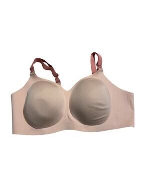 MomCozy Nursing Bra Plus Size 3X Neutral Breastfeeding Wireless